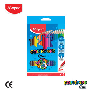 Maped (มาเพ็ด) สีไม้ 18 สี COLOR PEPS รหัส  CO/832063