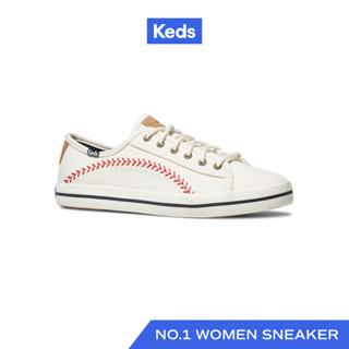 KEDS รองเท้าผ้าใบ แบบผูกเชือก รุ่น KICKSTART PENNANT สีครีม ( WF57167 )