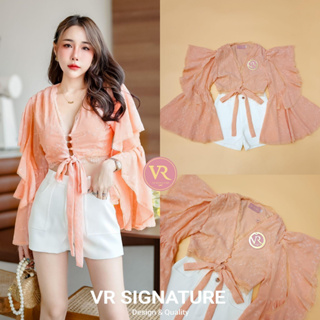 VR Signature​ Set เสื้อครอปคอวีแขนยาว(*เช็คสต๊อกก่อนกดสั่งนะคะ)