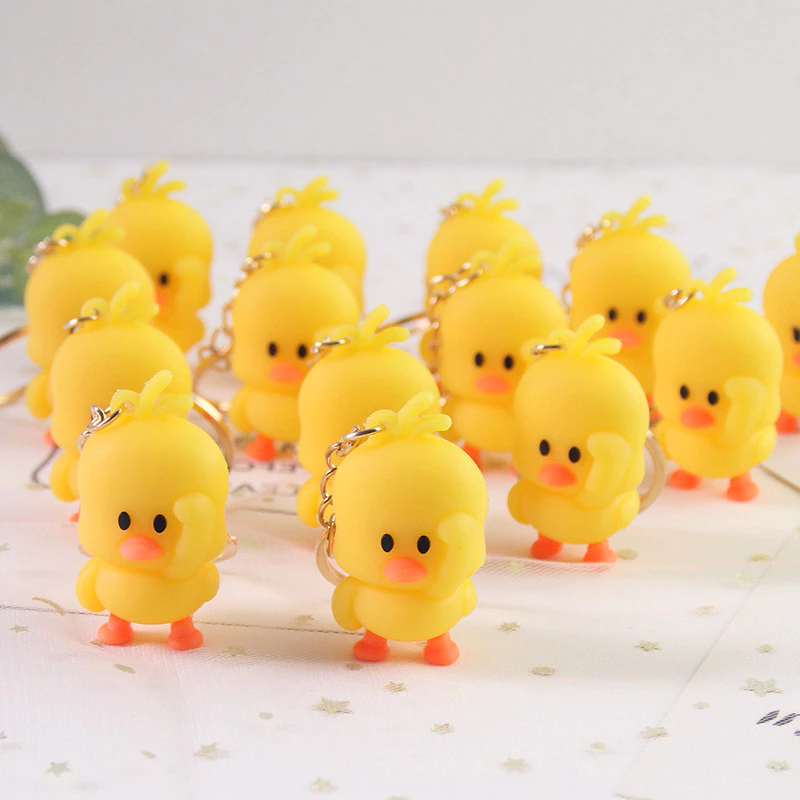 พวงกุญแจเป็ด จี้ตุ๊กตาเป็ดสีเหลือง thumbnail 9