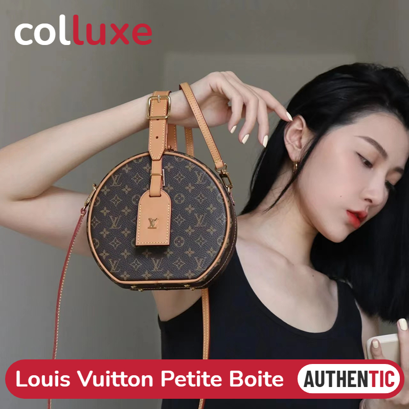👜หลุยส์วิตตอง Louis Vuitton กระเป๋ารุ่น Petite Boite Chapeau สุภาพสตรี