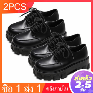 ซื้อ 1 แถม 1 Same，🚚 รองเท้าบูทมาร์ติน ส้นหนา แฟชั่นฤดูใบไม้ผลิ และฤดูร้อน สําหรับผู้หญิง 2023