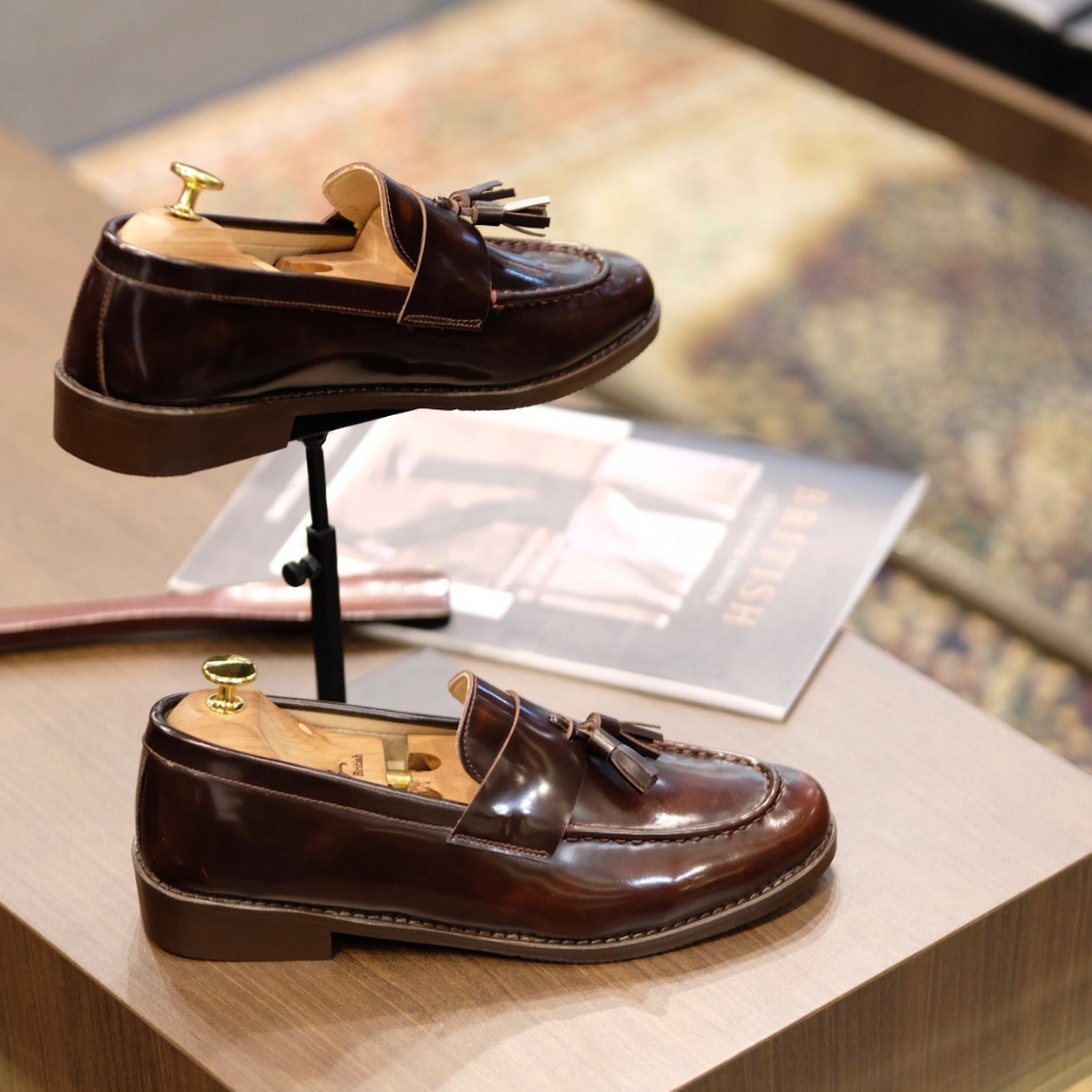 British รองเท้าหนัง รุ่น Premium Wild Tassel Loafers #4