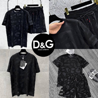 ชุดเซท DOICE &amp; GABBANA 🖤 Hiend 1:1 cotton 💯 เสื้อยืด + กางเกงขาสั้น 🩳 ชุดเซทผู้ชาย