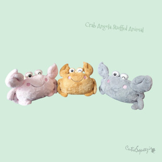 ตุ๊กตาปู ผ้าแองโกล่า Crab Angola Stuffed Animal ขนาด 20 นิ้ว