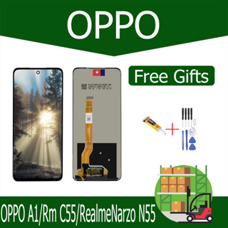 งานแท้ LCD oppo A1 /RM C55 งานแท้ จอ  Realme Narzo N55 หน้าจอพร้อมทัชสกรีน แถมชุดไขควง