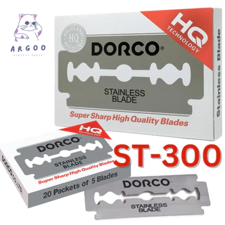 ใบมีดโกน Dorco ST300 ใบมีดโกนสองคม 1 กล่อง 100 ใบมีด