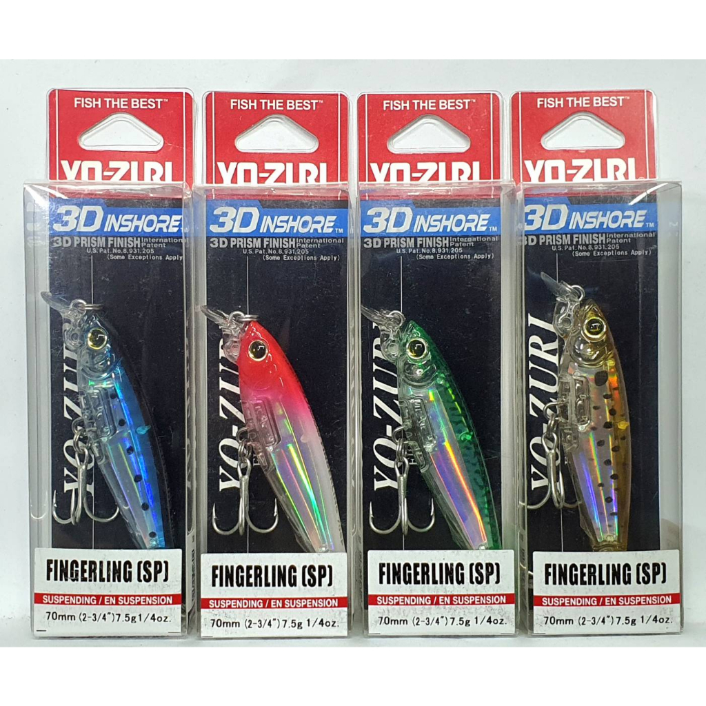 Yo-zuri 3D Inshore Fingerling Minnow 70SP 7.5g. เหยื่อปลอม โยซูริ YOZURI เหยื่อตกปลา