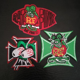 RAT FINK ตัวรีดติดเสื้อ อาร์มติดเสื้อ งานปัก งานdiy มี3แบบ