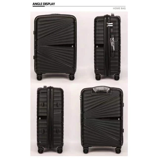 กระเป๋าเดินทาง ขนาด 20นิ้ว 24 นิ้ว PP 100% เหนียว ทน ทนที่สุด TSA LOCK ซิปกันขโมย 4ล้อ ล้อคู่ กระเป๋าล้อลาก กระเป๋าขึ้น