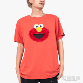 DOSH UNISEX T-SHIRTS SESAME STREETเสื้อยืดคอกลม แขนสั้น ผู้ชาย FSEMT5025-RE1