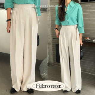 NOMADE.&amp; พร้อมส่ง  Maddi pants {กางเกงขายาวทรงกระบอกใหญ่}