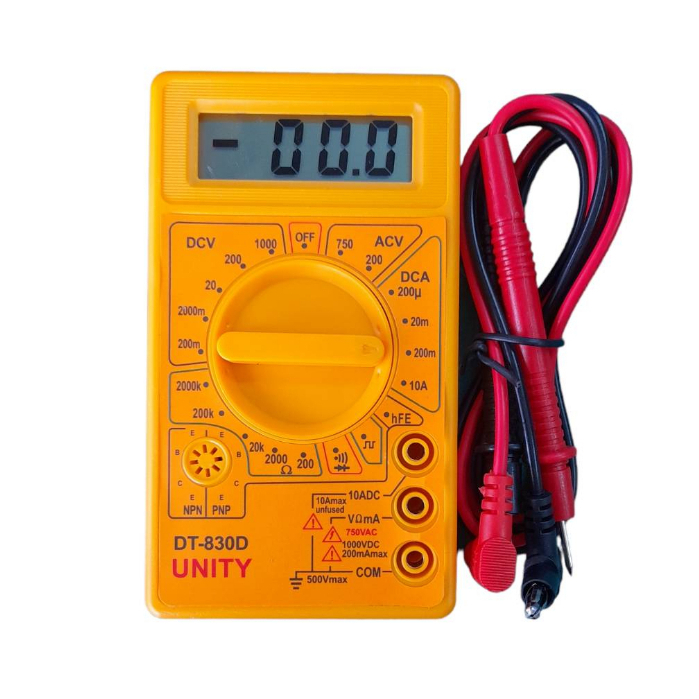 DIGITAL Multimeter DT-830G มัลติมิเตอร์ พื้นฐาน วัดค่าได้หลายหลาย เหมาะสำหรับงานอดิเรก เครื่องมือประจำบ้าน