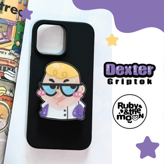 Dexter ✨ acrylic griptok (พร้อมส่ง) ที่ยึดมือถือ เจ้าเด็กเด็กซ์เตอร์ ขนาดจัมโบ้ น่ารัก 💕