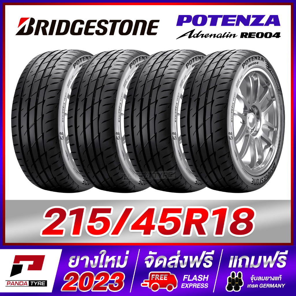 BRIDGESTONE 215/45R18 ยางรถยนต์ขอบ18 รุ่น POTENZA Adrenalin RE004 x 4 เส้น (ยางใหม่ผลิตปี 2023)