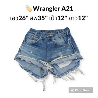 🏷️ Wrangler กางเกงยีนส์ขาสั้นเอวสูง กางเกงยีนส์ขาสั้นสุดแซ่บ🔥🔥