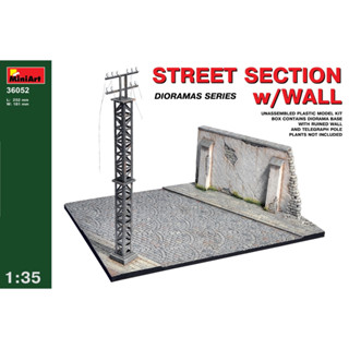 [MiniArt] 1/35 : Street Section w/Wall [MI 36052]