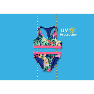 ✅ [3-5Y] Next Floral Tankini Set UV Protection ชุดว่ายน้ำเด็ก 2 ชิ้น
