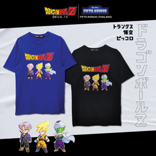 เสื้อยืดดราก้อนบอล DBZ-SD-02 : DragonBallZ🐉 : ทรั้งค์ โกคู พิคโกโร่ [สีดำ-สีน้ำเงิน]