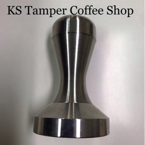 tamper ด้ามกดกาแฟ tamper coffee by KS ขนาด 51,53,54,57,58.0,58.50,58.55mm สแตนเลสแท้ ส่งฟรี