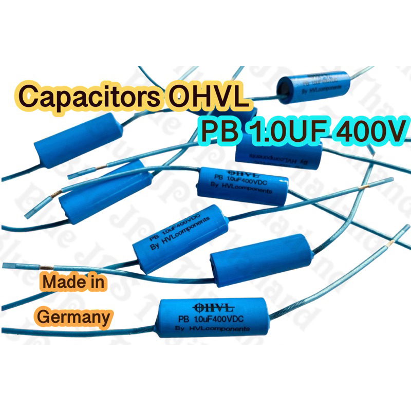 OHVL 1.0uf 400v Cเสียงแหลม made in Germany ขาเป็นลวดเงิน (ราคาต่อชิ้น)
