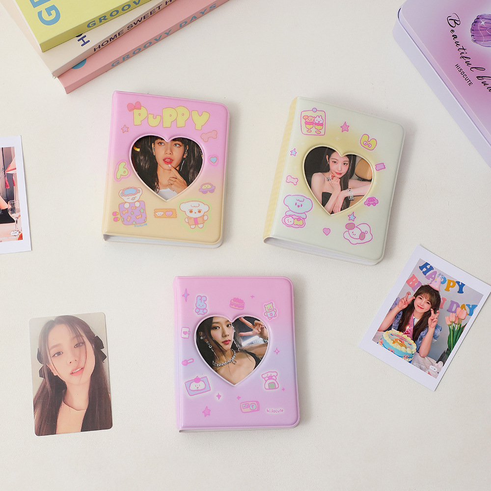 [ร้านไทย ] พร้อมส่ง แฟ้มการ์ด1ช่อง ลายPuppy Ombre ปกอ่อน แฟ้มสะสมการ์ด แฟ้มเก็บการ์ด Collect book อัลบั้มใส่รูป3นิ้ว