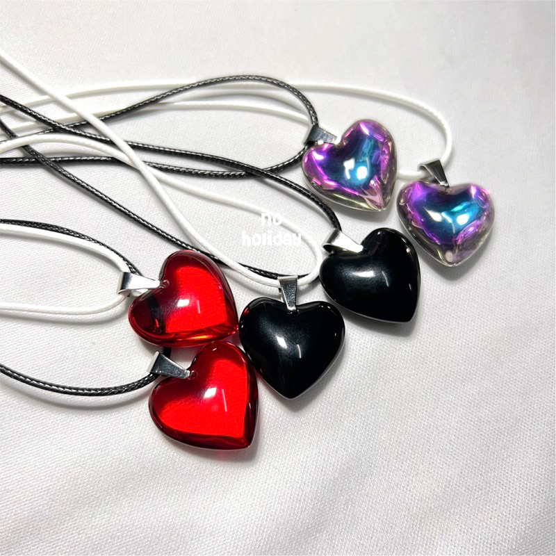 จัดส่งทุกวัน สร้อยคอY2K สร้อยคอจี้หัวใจ Heart Locker (พร้อมส่ง)