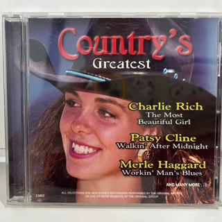 1 CD  MUSIC ซีดีเพลงสากล     COUNTRYS GREATEST VOLUME TWO     (D16D20)