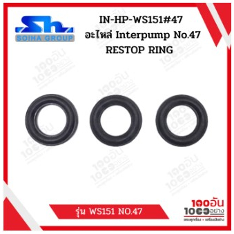 อะไหล่ Interpump No.47 IN-HP-WS151#47 RESTOP RING