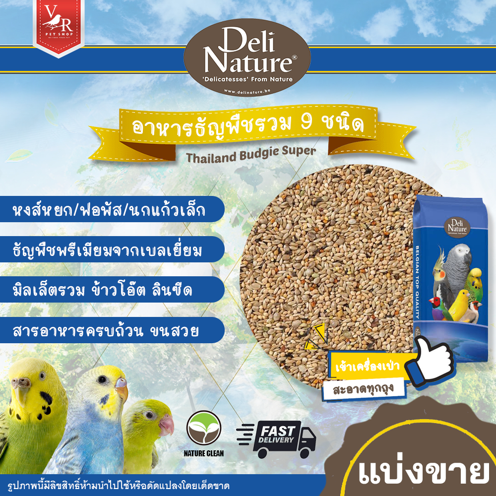 Deli Nature อาหารธัญพืชรวม 9 ชนิด แบ่งขาย 1kg ***เป่าทำความสะอาดแล้วทุกถุง***