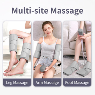 【Good_luck1】นวดน่อง นวดความดันอากาศนวดเท้าประคบร้อนนวดแขน ชมพู Leg Massager Air Pressure Heating Calf Massage