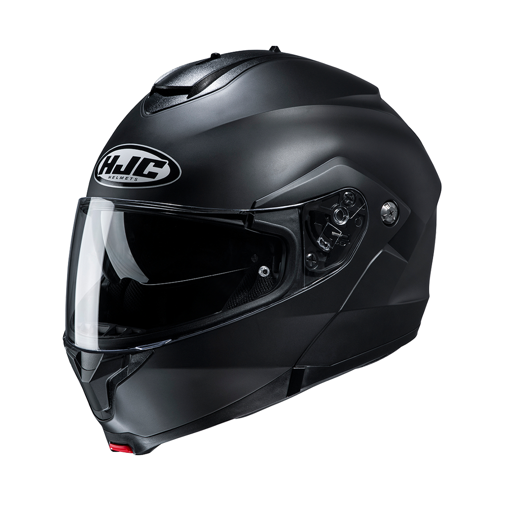 HJC C91 SEMI FLAT BLACK ดำด้าน ยกคางได้มีแว่นกันแดดในตัวรองรับ Bluetooth Smart HJC