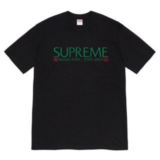 ใหม่พร้อมส่ง ของแท้ เสื้อยืด Supreme Nuova York Tee Black