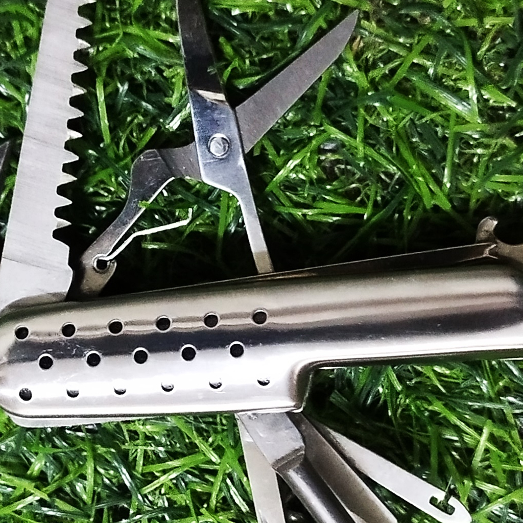 มีดพับ 440A★INOX Army Knife สภาพดีมาก เหมือนใหม่ พกติดตัว เดินป่า แค้มป์ปิ้ง