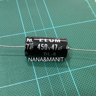 Capacitor คาปาซิสเตอร์หางหนู 47UF 450V (หางหนู) มีขั้ว ราคาตัวละ พร้อมส่งจากไทย🇹🇭