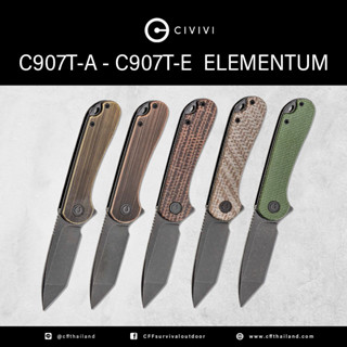 มีดพับ CIVIVI C907T-A -C907T-E Elementum