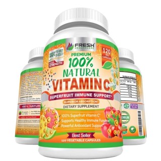 Natural Vitamin C 120 Capsules