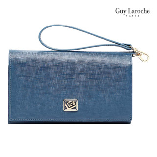 Guy Laroche กระเป๋าสตางค์ 3 พับกลาง รุ่น AGP0044 - สีน้ำเงิน