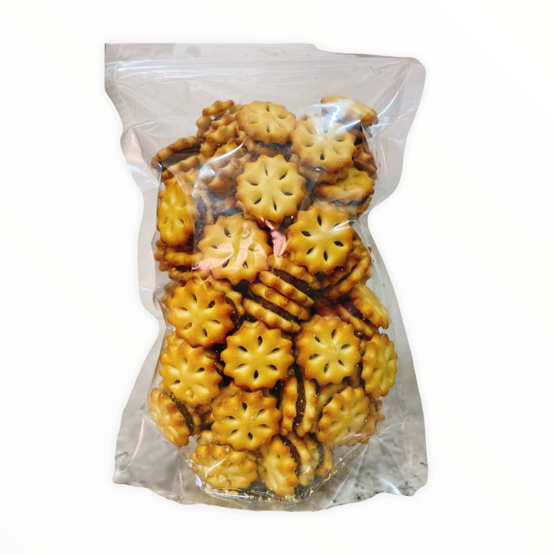 ขนมปังสับปะรดจักร สอดไส้สับปะรด น้ำหนัก น้ำหนัก 500กรัม ใส่ถุงแก้ว