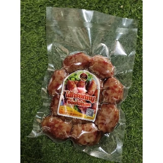 ไส้กรอกหมู ทอดไม่แตก 450 กรัม ร้านเจริญทรัพย์ช่องสามหมอชัยภูมิ