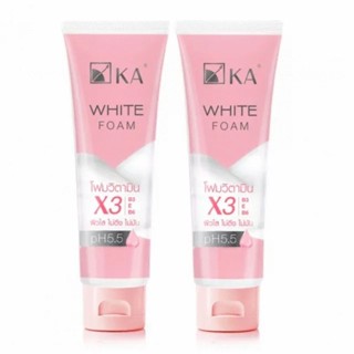 KA White Foamโฟมล้างหน้าสูตรไวท์เทนนิ่ง ขนาด50 กรัม และ 100 กรัม