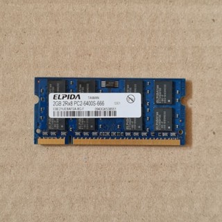 RAM ELPIDA DDR2 800MHZ 2GB 16CHIP สำหรับ NOTEBOOK