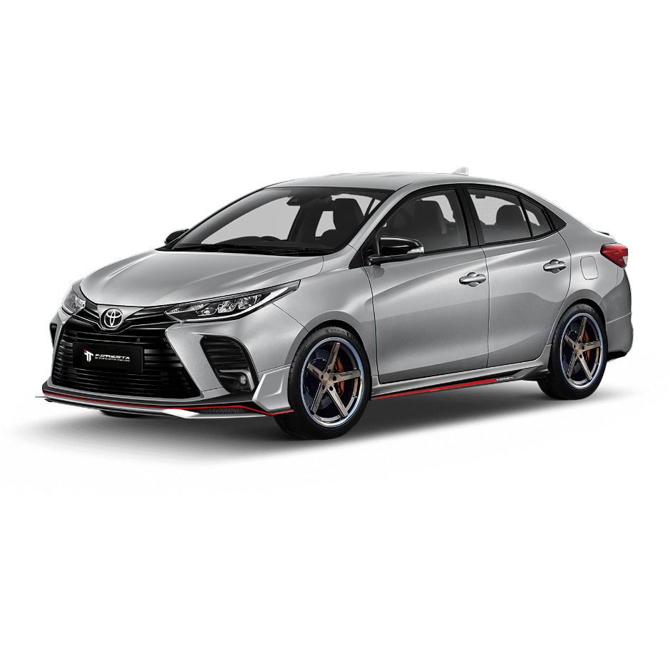 สเกิร์ตชิ้นหน้า/หลัง สเกิร์ตข้างซ้าย/ขวา TOYOTA YARIS ATIV FORESTA F2 2021(Sport)🏁 (สินค้าขายแยกชิ้น
