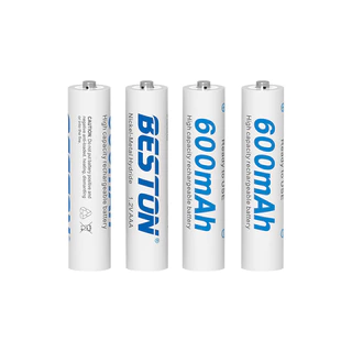ถ่านชาร์จ AAA BESTON 600mAh 1.2V Ni-MH จำนวน 4 ก้อน ฟรีกล่องใส่ถ่าน คุณภาพสูง ราคาถูก