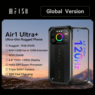 IIIF150 Air1 Ultra+ Rugged Smartphone 6.8 FHD+ 12GB 256GB 7000mAh Ultra-thin Rugged 120Hz G99 64MP Cellphone