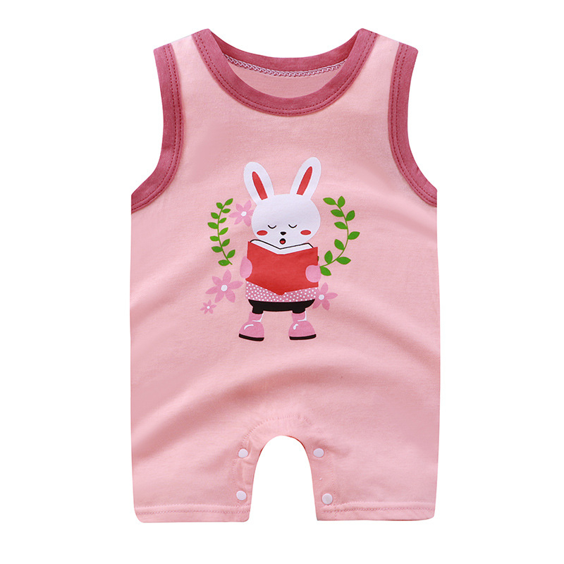 Babyonline(Y252)G5 ชุดบอดี้สูทแบบเื้อกล้ามและแบบแขนสั้น ลายการ์ตูนสำหรับเด็กแรกเกิด