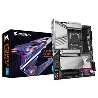 GIGABYTE Z790 AORUS ELITE AX-W DDR5 Intel LGA1700 Motherboard เมนบอร์ด (Silver)