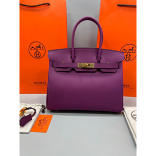 กระเป๋าถือ Birkin หนัง epsom Size 30 cm อะไหล่ทอง