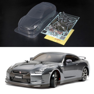 TAMIYA 51340 บอดี้ NISSAN GT-R (R35) ยังไม่ได้ตัดเจาะและทำสี (มีโคมสำหรับใส่หลอด LED ให้มาด้วย)