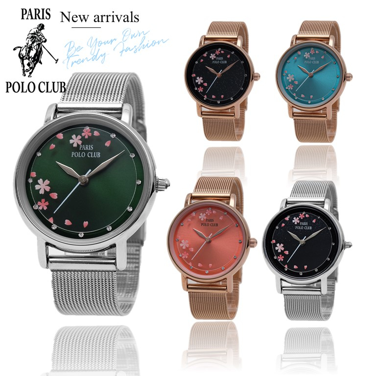 นาฬิกาข้อมือผู้หญิง Paris Polo Club รุ่น PPC-220621T
